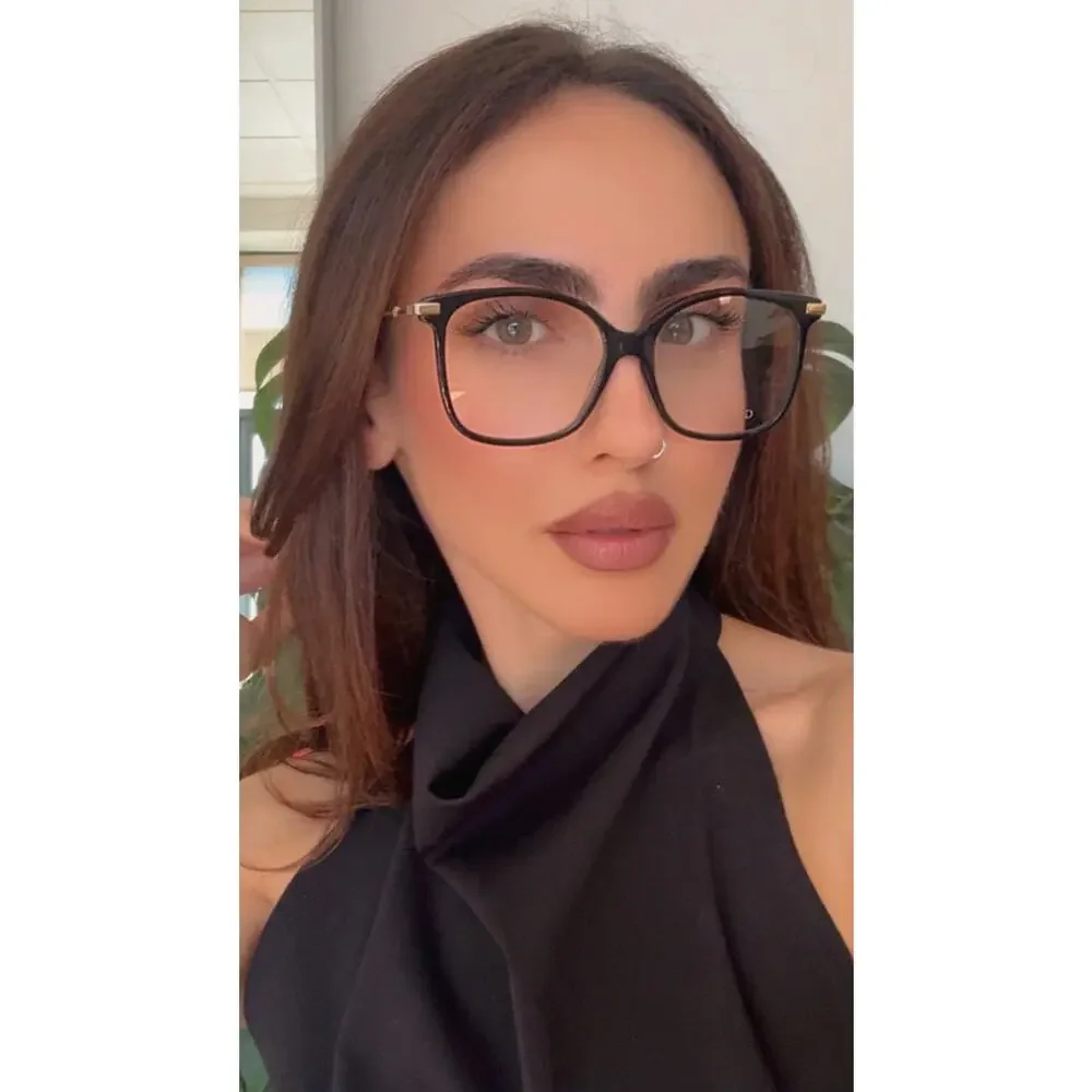 NEW Gucci GG0512O Square Eyeglasses Frames in Black Gold